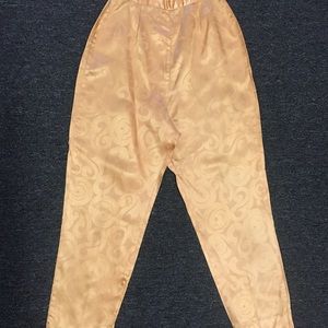 Vintage gold high waist capris